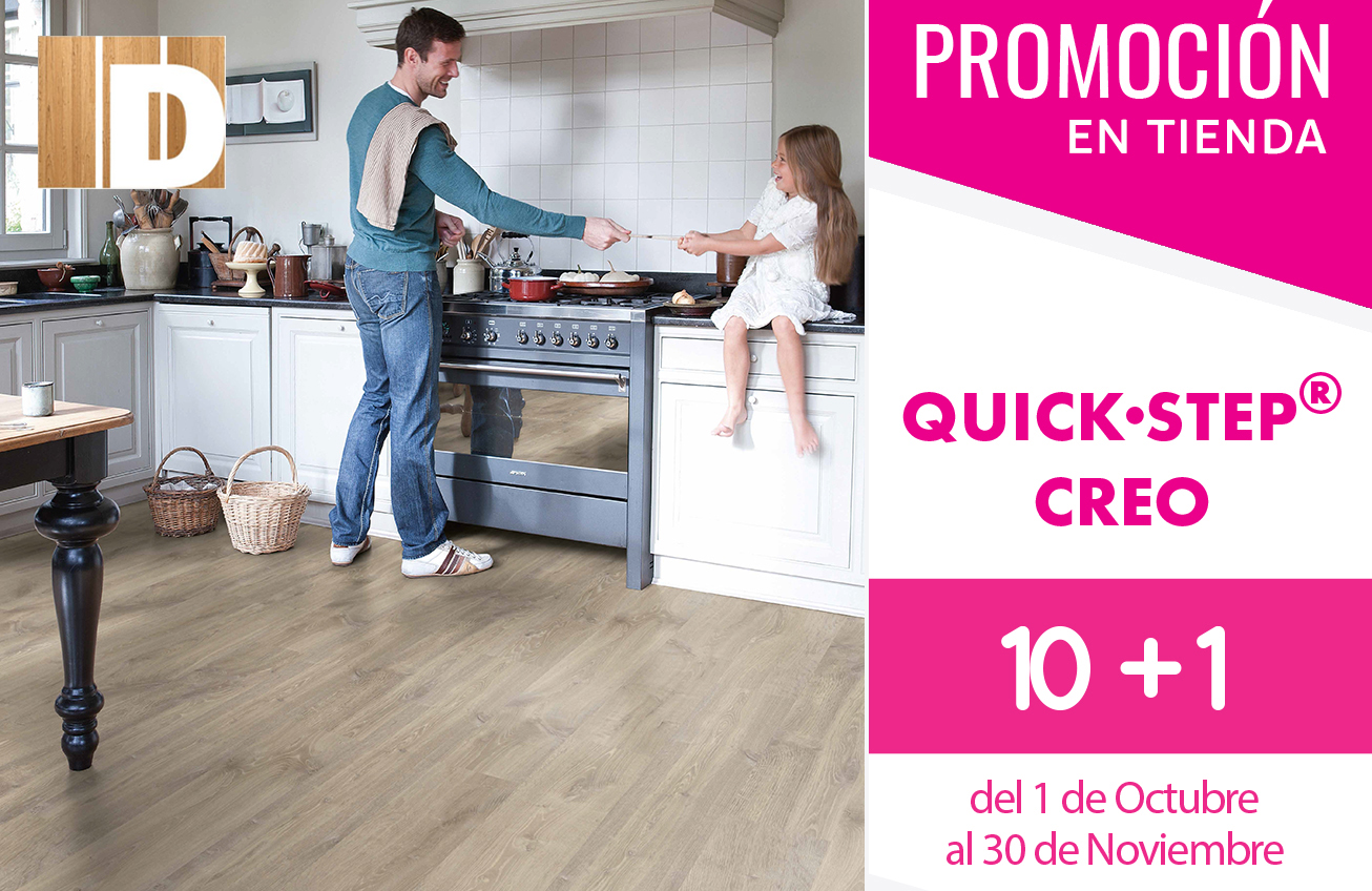 ¡Oferta en suelos laminados Quick – Step de la serie CREO!