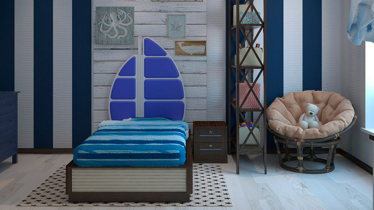 Una habitación unisex para niños