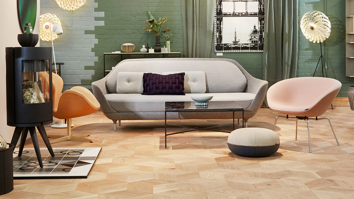 decoración con suelos de madera tipo parquet