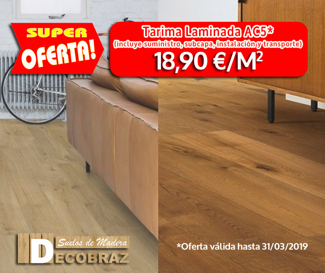 ¡Oferta tarima laminada AC5!