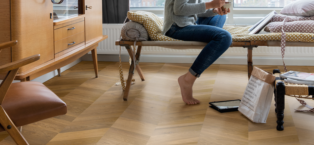 suelos en chevrón parquet